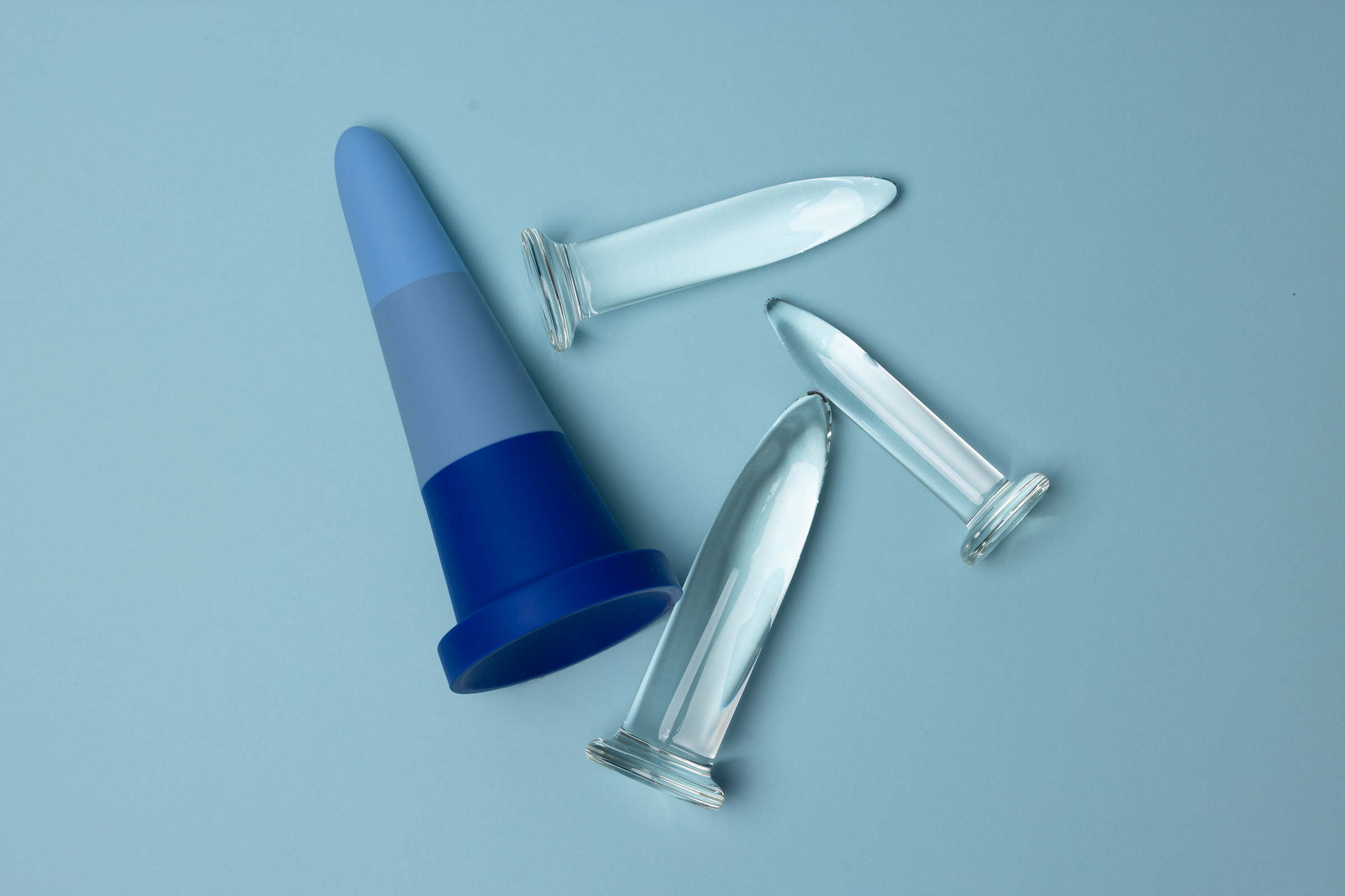 Future Method Glass Anal Dilator Set for gradual anal preparation and stretching.